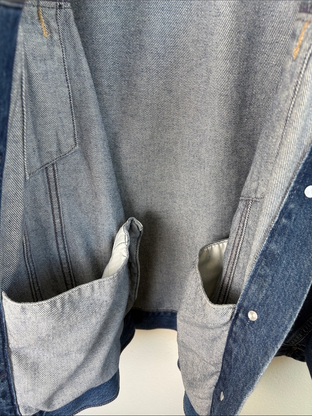 RARE Gap x DÔEN Oversized Icon Denim Jacket Jean Blue XL Like New NWOT - Picture 13 of 16